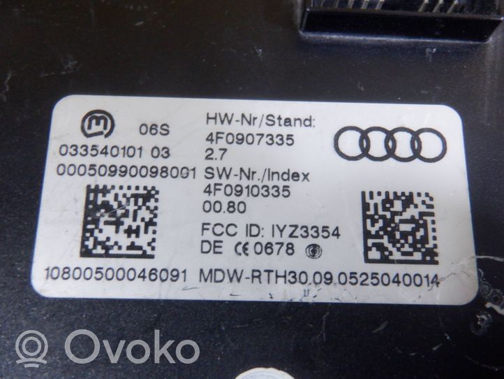 Audi A6 Allroad C6 Module de contrôle sans clé Go 4F0907335