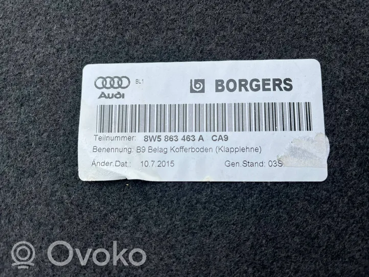 Audi A4 S4 B9 Trunk/boot mat liner 8W5863463A