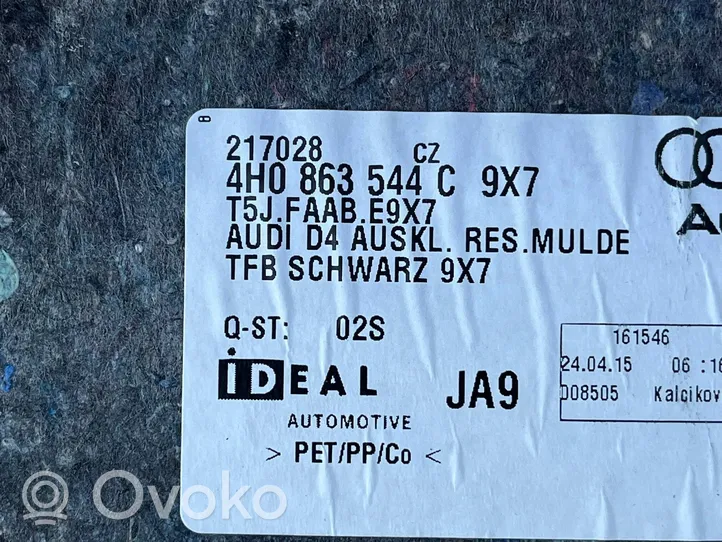 Audi A8 S8 D4 4H Garniture de section de roue de secours 4H0863544C