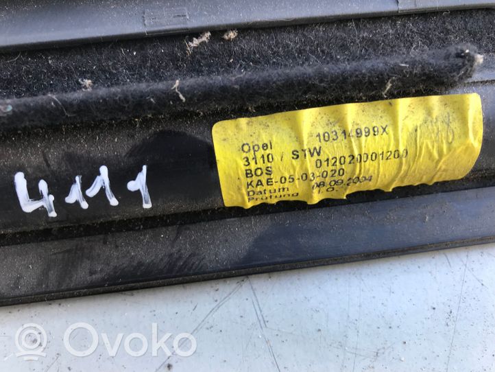 Opel Vectra C Tendina parasole/oscurante portiera posteriore 10314999