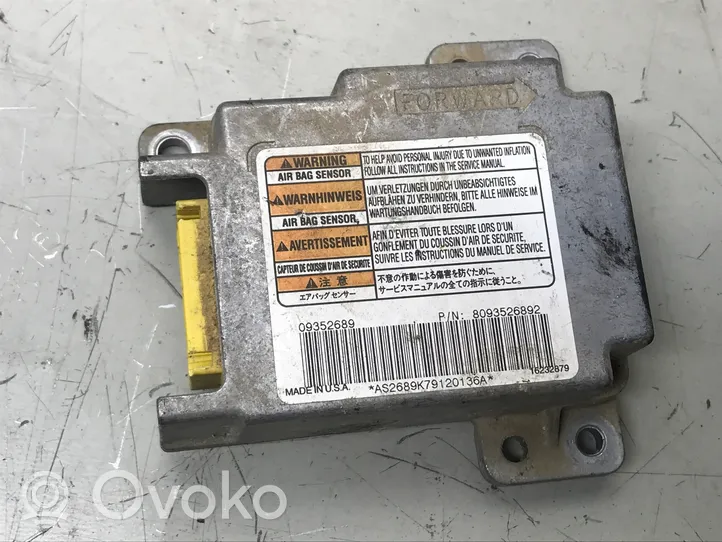 Opel Frontera B Airbag control unit/module 09352689