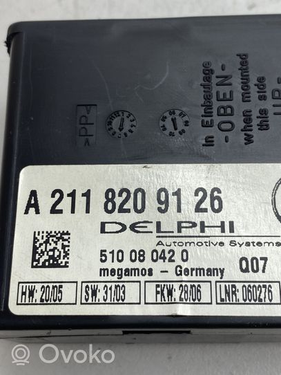 Mercedes-Benz SLK R171 Alarm control unit/module A2118209126