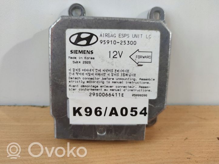 Hyundai Accent Airbag control unit/module 9591025300