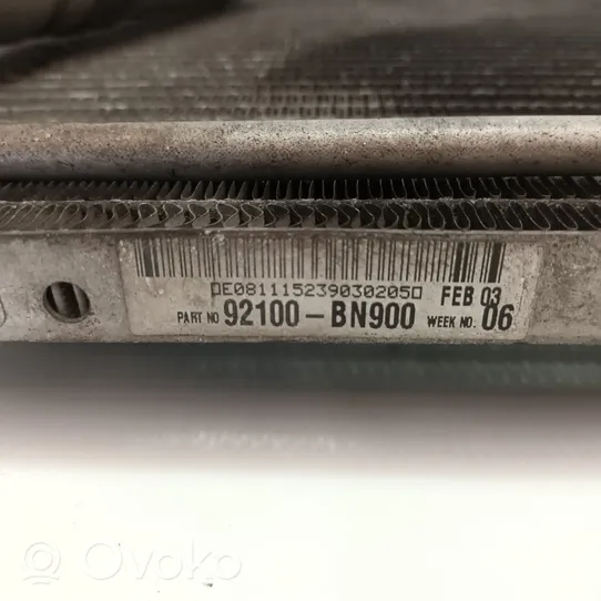 Nissan Almera N16 Jäähdyttimen lauhdutin (A/C) 92100BN900