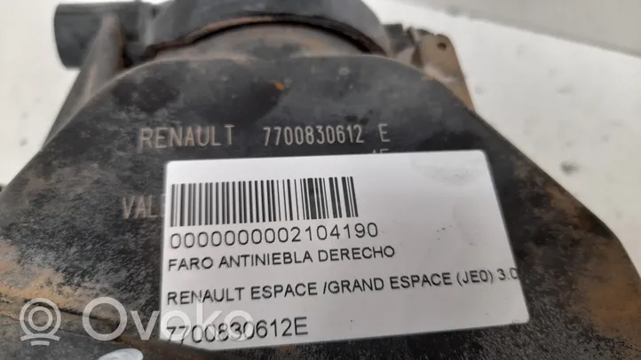 Renault Espace III Front fog light 7700830612E