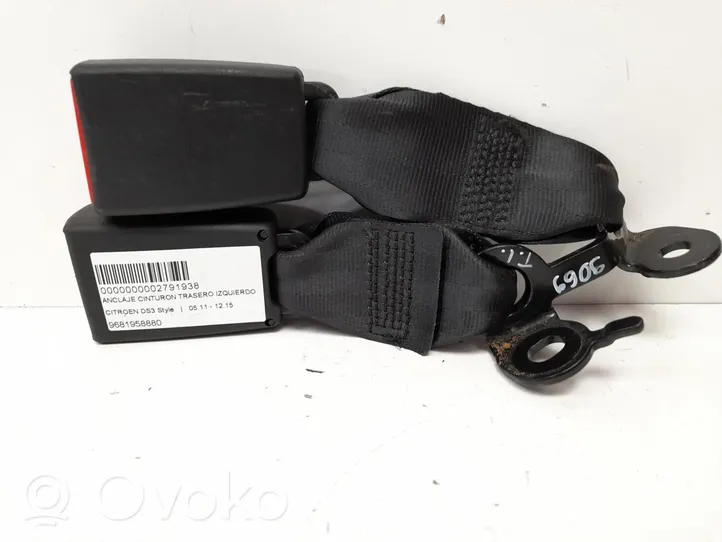 Citroen DS3 Rear seatbelt buckle 9681958880