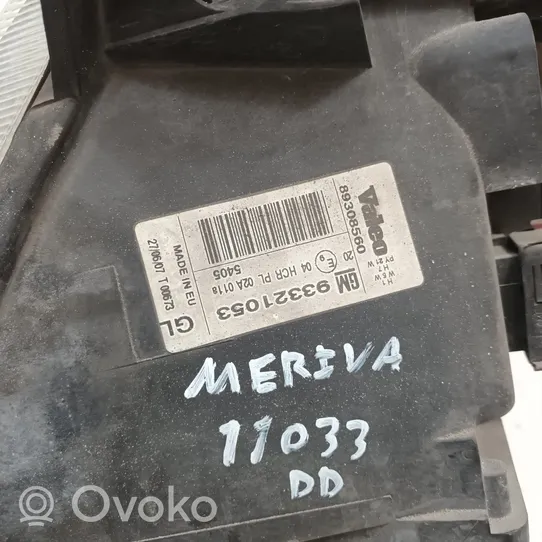 Opel Meriva A Lampa przednia 93321053