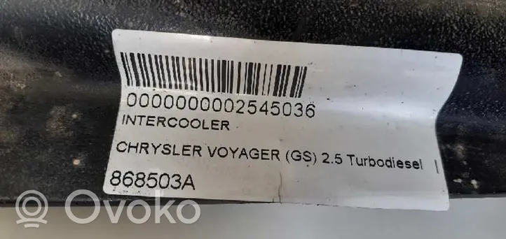 Chrysler Grand Voyager II Chłodnica powietrza doładowującego / Intercooler 4682528