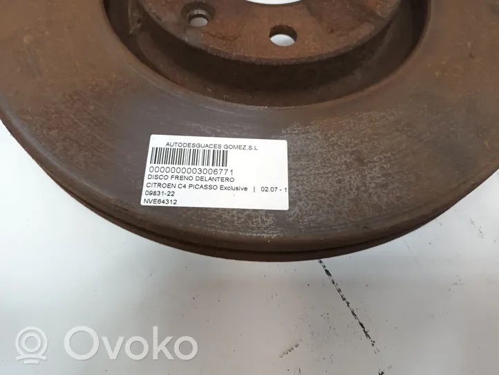 Citroen C4 Grand Picasso Front brake disc NVE64312