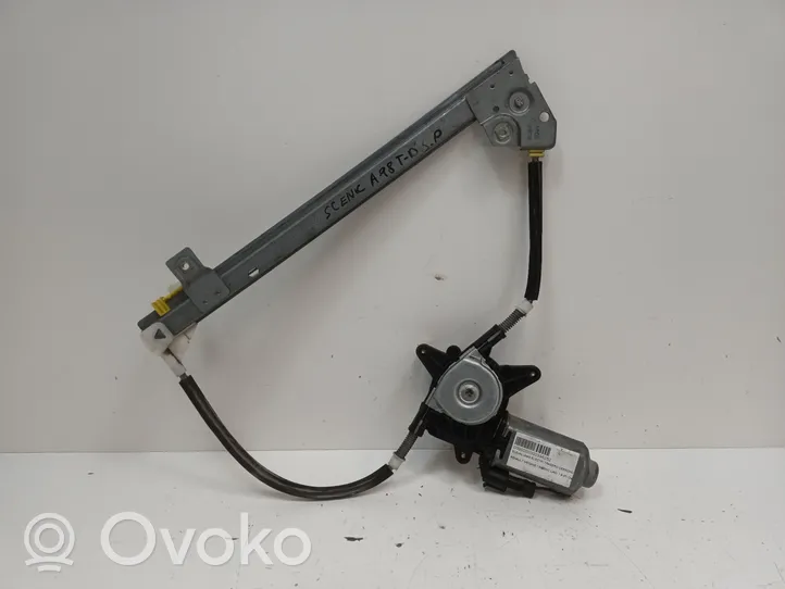 Renault Scenic I Rear door window regulator with motor 7700838595