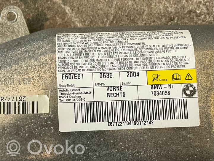 BMW 5 E60 E61 Šoninė oro pagalvė 7034058