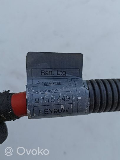 BMW 3 E90 E91 Câble de batterie positif 9115449