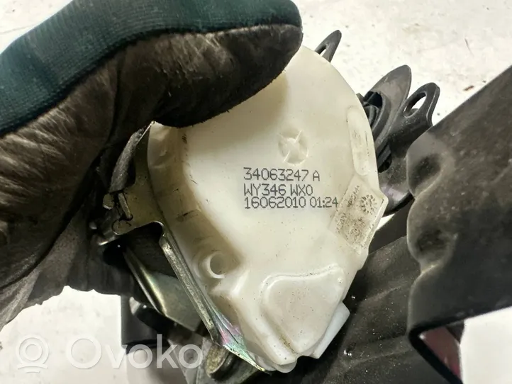 BMW 7 F01 F02 F03 F04 Ceinture de sécurité arrière 34063247A