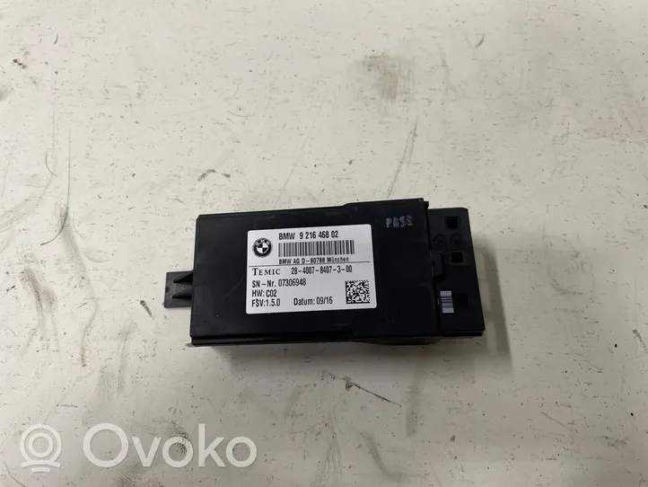 BMW X4 F26 Module de commande de siège 921646802