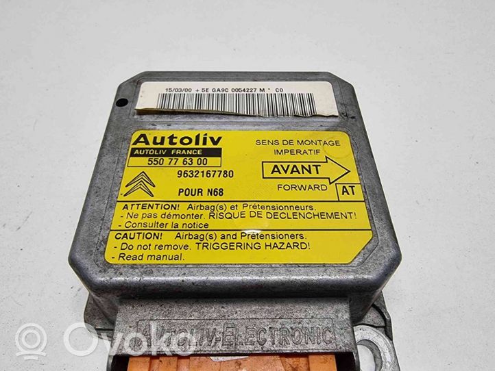 Citroen Xsara Picasso Module de contrôle airbag 9632167780