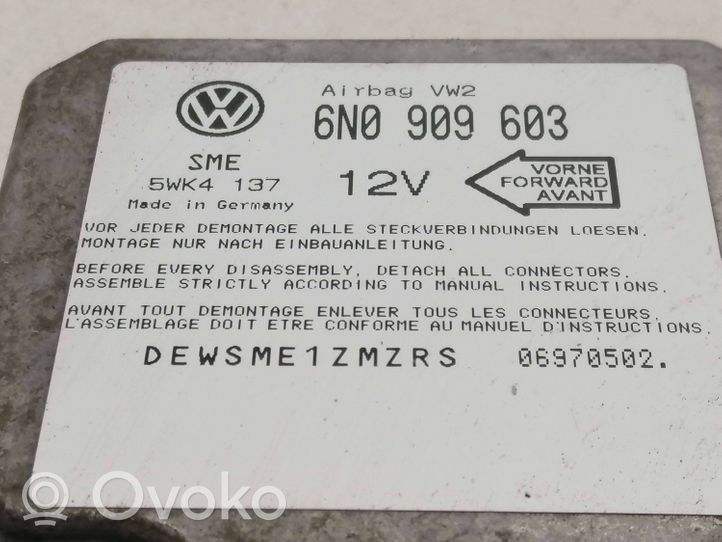 Volkswagen Sharan Airbagsteuergerät 6N0909603
