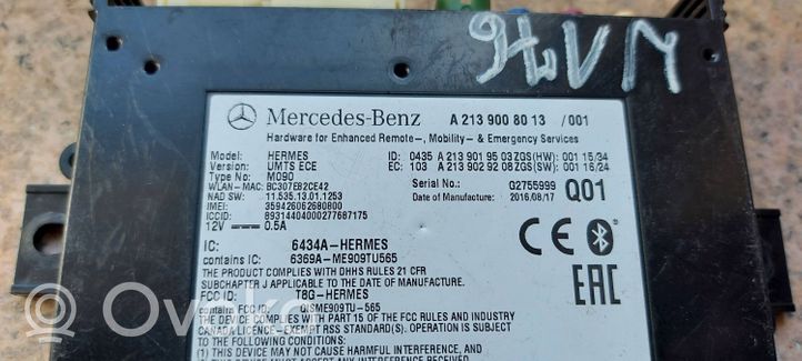 Mercedes-Benz A W176 Moduł / Sterownik Bluetooth A2139008013