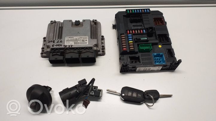 Peugeot 208 Kit calculateur ECU et verrouillage 9678818280