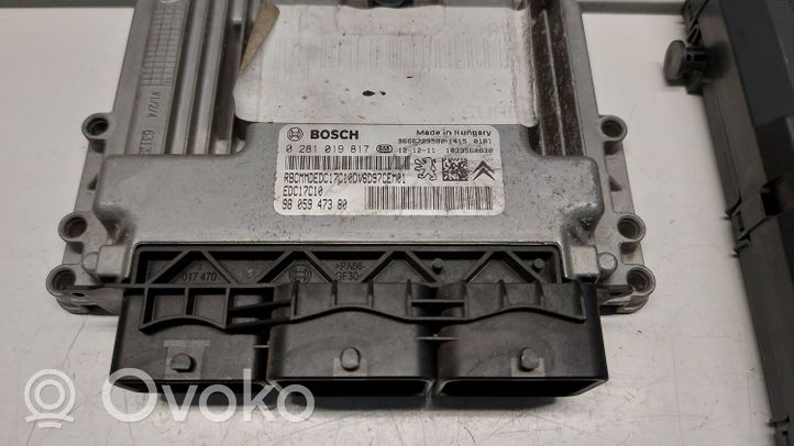 Peugeot 208 Kit calculateur ECU et verrouillage 9805947380