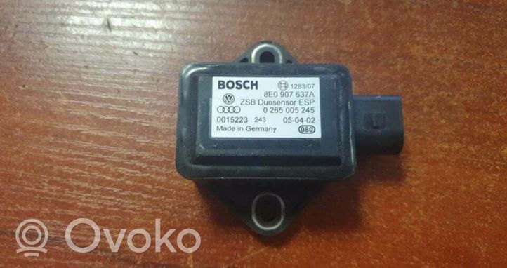 Audi A4 S4 B5 8D ESP acceleration yaw rate sensor 8E0907637A