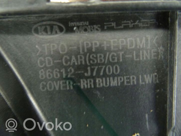 KIA Pro Cee'd III Moulure inférieure de pare-chocs arrière 86612J7700