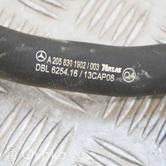 Mercedes-Benz C W205 Tubo flessibile del liquido di raffreddamento del motore A2058301902