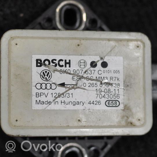 Audi A4 S4 B8 8K Sensore di accelerazione 8K0907637C