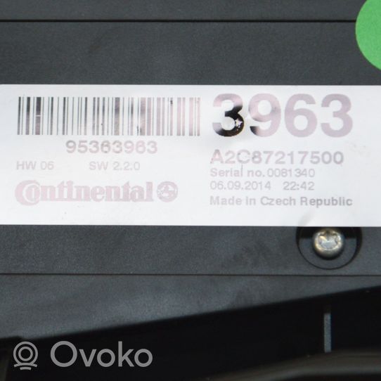Opel Mokka X Przyciski / Przełącznik regulacji głośności 95363963