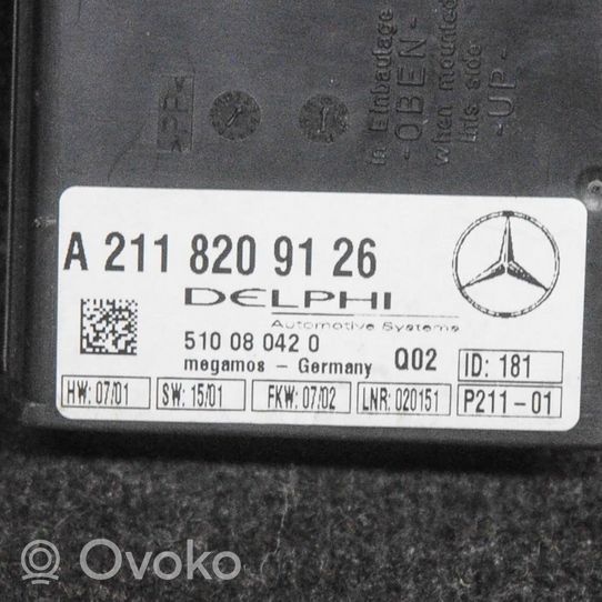 Mercedes-Benz C W203 Autres dispositifs A2118209126