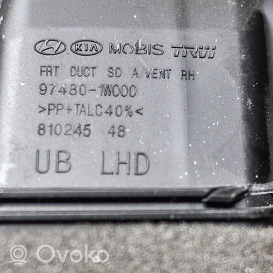 KIA Rio Dysze / Kratki nawiewu deski rozdzielczej 974801W000