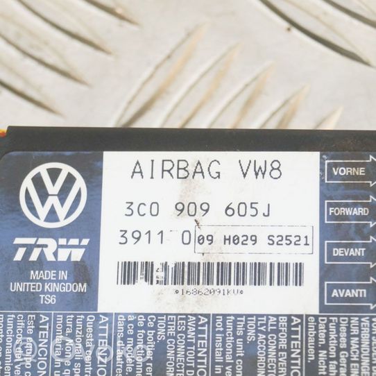 Volkswagen PASSAT B6 Oro pagalvių valdymo blokas 3C0909605J