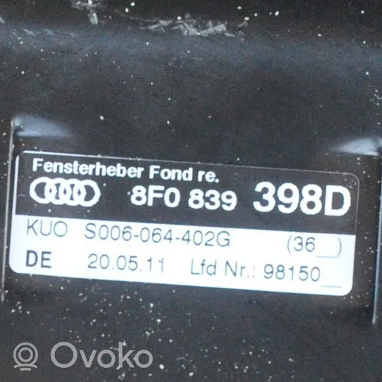 Audi A5 8T 8F Elektryczny podnośnik szyby drzwi tylnych 