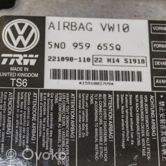 Volkswagen PASSAT B7 Airbagsteuergerät 5N0959655Q