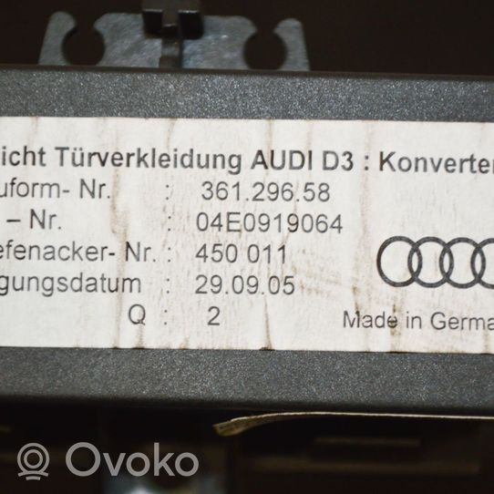 Audi A8 S8 D3 4E Autres dispositifs 04E0919064