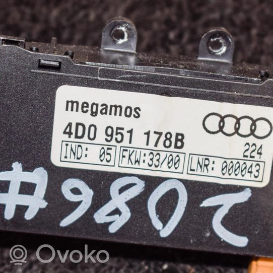 Audi A8 S8 D2 4D Muut laitteet 4D0951178B