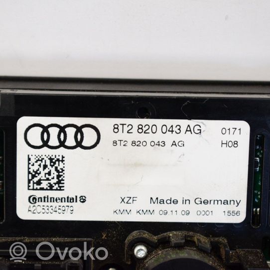 Audi A4 S4 B8 8K Sisätuulettimen ohjauskytkin 8T2820043AG