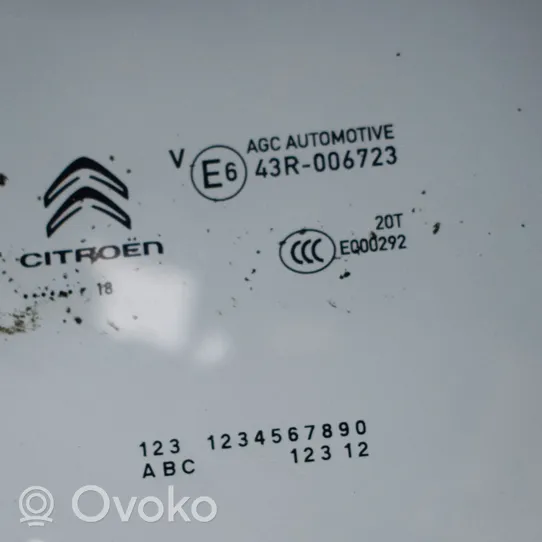 Citroen C3 Vitre de fenêtre porte arrière 43R006723E000292