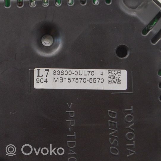 Toyota Yaris Compteur de vitesse tableau de bord 838000UL70