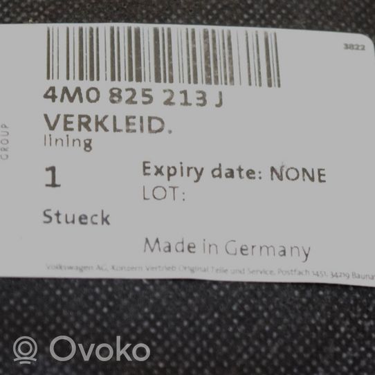 Audi Q7 4M Plaque de protection de réservoir de carburant 4M0825213J