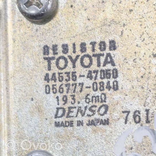 Toyota Prius (NHW20) Srovės išlyginimo rėlė 4453547050