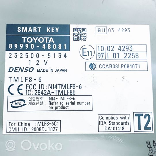 Lexus RX 330 - 350 - 400H Centralina/modulo keyless go 10024293