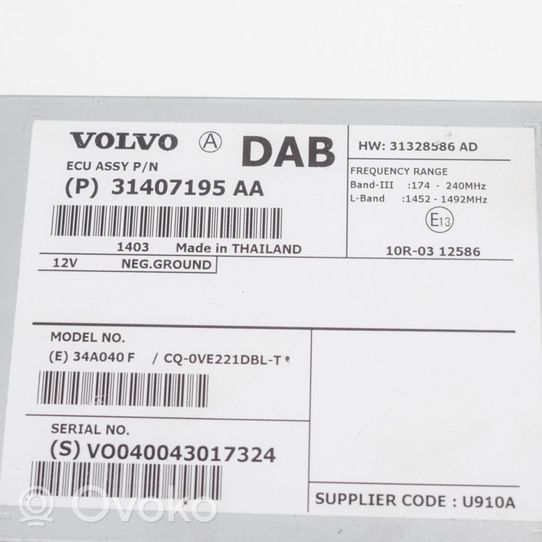 Volvo V40 Kiti prietaisai 31328586