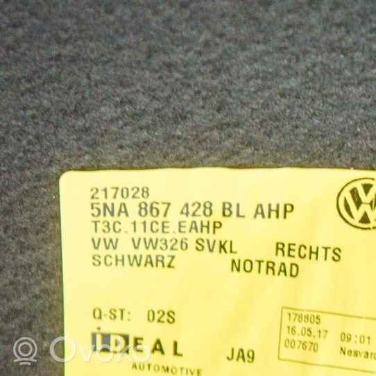 Volkswagen Tiguan Panneau, garniture de coffre latérale 5NA867428BL