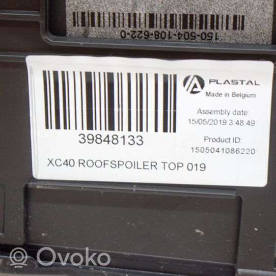 Volvo XC40 Spoiler del portellone posteriore/bagagliaio 39848133