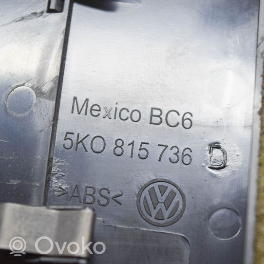 Volkswagen Golf VI Kojelaudan tuuletussuuttimen suojalista 5K0815735D