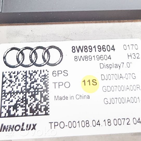 Audi A5 Écran / affichage / petit écran 8W8919604