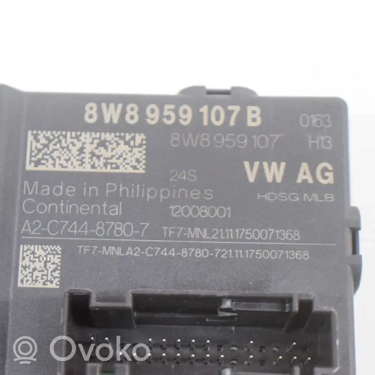 Audi A5 Sterownik / Moduł elektrycznej klapy tylnej / bagażnika 8W8959107