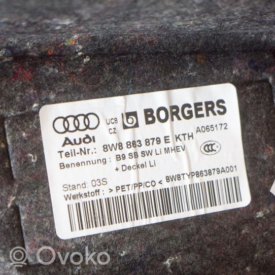 Audi A5 Apatinis, bagažinės šono, apdailos skydas 8W8863879E