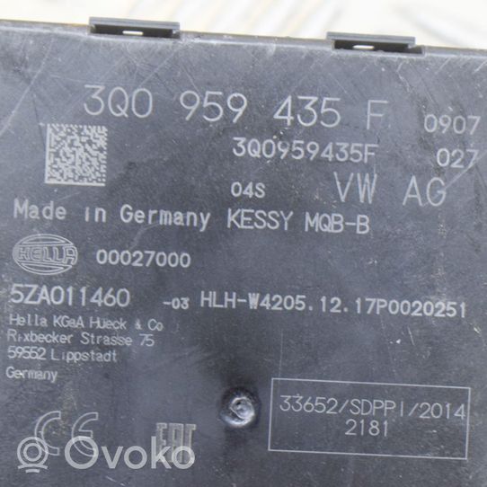 Skoda Kodiaq Module de contrôle sans clé Go 3Q0959435F