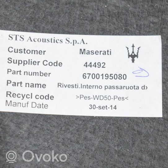Maserati Ghibli Keskikonsolin takasivuverhoilu 670019508